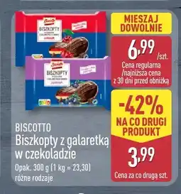 ALDI Biszkopty z galaretką w czekoladzie Biscotto oferta