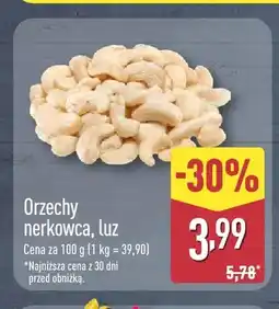 ALDI Orzechy nerkowca luz oferta