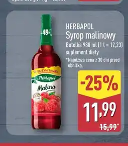ALDI Syrop malinowy Herbapol oferta