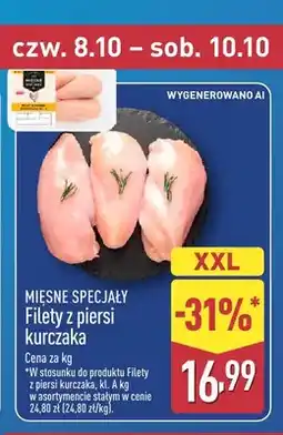 ALDI Filety z piersi kurczaka XXL Mięsne Specjały oferta