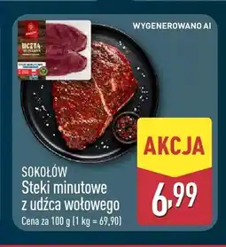 ALDI Steki minutowe z udźca wołowego Sokołów oferta