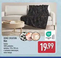 ALDI Koc 125x150 cm z motywem zwierzęcym Home Creation oferta