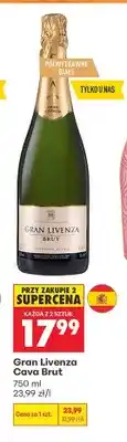 Biedronka Wino musujące Gran Livenza Cava Brut oferta