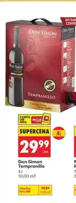 Biedronka Wino czerwone Don Simon Tempranillo oferta