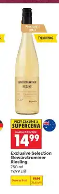 Biedronka Wino białe Exclusive Selection Gewürztraminer Riesling oferta
