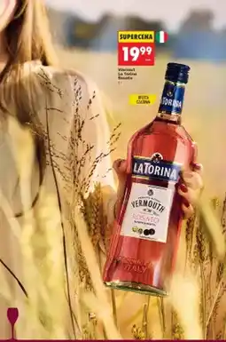 Biedronka Wino różowe Wermut La Torina Rosato oferta