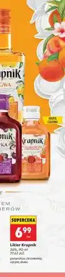 Biedronka Likier Krupnik pomarańcza z brzoskwinią 26% oferta