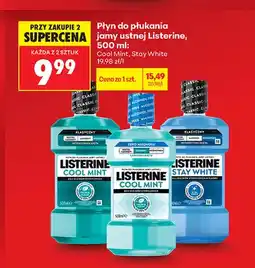 Biedronka Płyn do płukania jamy ustnej Listerine Cool Mint oferta