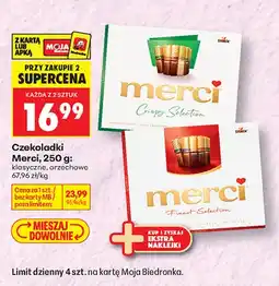 Biedronka Czekoladki Merci orzechowe oferta