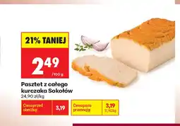 Biedronka Pasztet z całego kurczaka Sokołów oferta
