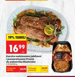 Biedronka Kaczka nadziewana jabłkami i pomarańczami Prosto do piekarnika Biedronka oferta