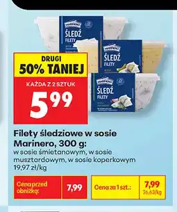 Biedronka Filety śledziowe w sosie śmietanowym Marinero oferta