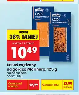 Biedronka Łosoś wędzony na gorąco łagodny Marinero oferta