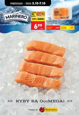 Biedronka Porcje z fileta z łososia atlantyckiego Marinero oferta
