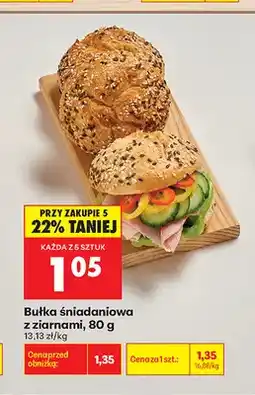 Biedronka Bułka śniadaniowa z ziarnami oferta