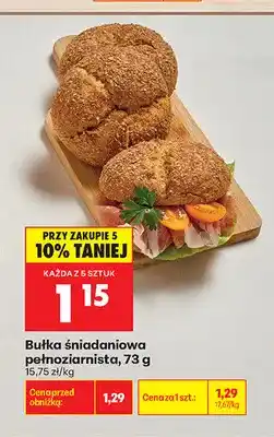 Biedronka Bułka śniadaniowa pełnoziarnista oferta