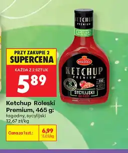 Biedronka Ketchup Roleski Premium łagodny oferta