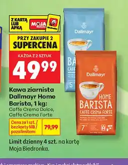 Biedronka Kawa ziarnista Dallmayr Home Barista Caffe Crema Dolce oferta