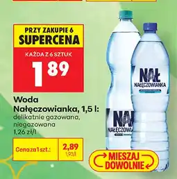 Biedronka Woda gazowana Nałęczowianka delikatnie oferta