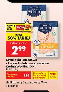 Biedronka Pierś pieczona Kraina Wędlin oferta