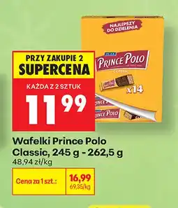 Biedronka Wafelki Prince Polo Classic 14-pak oferta