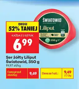 Biedronka Ser żółty Liliput Światowid oferta