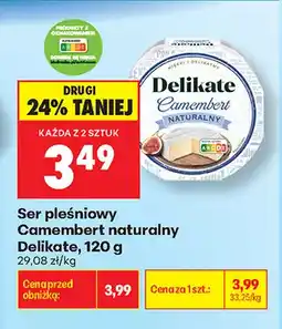 Biedronka Ser pleśniowy Camembert naturalny Delikate oferta