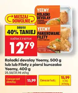 Biedronka Filety z piersi kurczaka Yeemy oferta