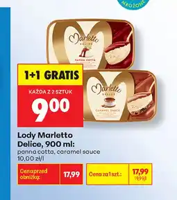 Biedronka Lody Marletto Delice caramel sauce oferta