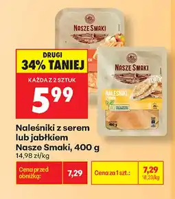 Biedronka Naleśniki z serem Nasze Smaki oferta