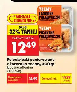 Biedronka Polędwiczki panierowane z kurczaka Yeemy łagodne oferta
