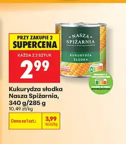 Biedronka Kukurydza słodka Nasza Spiżarnia oferta