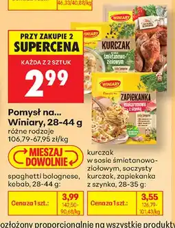 Biedronka Pomysł na... Winiary spaghetti bolognese oferta