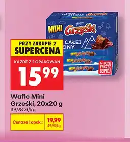 Biedronka Wafle Mini Grześki 20-pak oferta