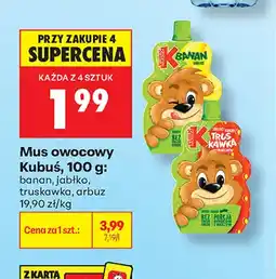 Biedronka Mus owocowy Kubuś jabłko oferta