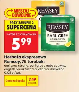 Biedronka Herbata ekspresowa Remsey earl grey z nutą cytryny oferta