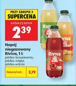 Biedronka Napój niegazowany Riviva jabłko-wiśnia oferta