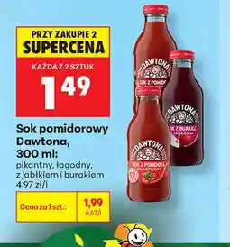 Biedronka Sok pomidorowy Dawtona łagodny oferta