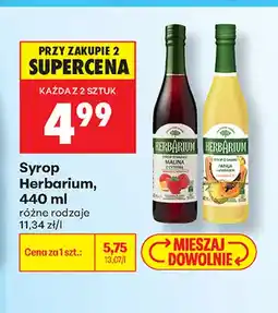 Biedronka Syrop Herbarium papaja z ananasem oferta