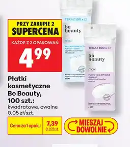 Biedronka Płatki kosmetyczne kwadratowe Be Beauty oferta