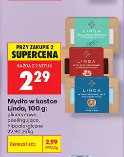 Biedronka Mydło w kostce Linda peelingujące oferta