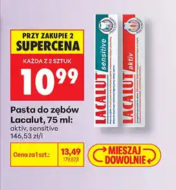 Biedronka Pasta do zębów Lacalut sensitive oferta