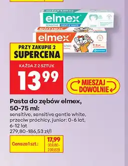 Biedronka Pasta do zębów Elmex sensitive oferta
