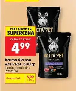 Biedronka Karma dla psa Activ Pet jagnięcina oferta