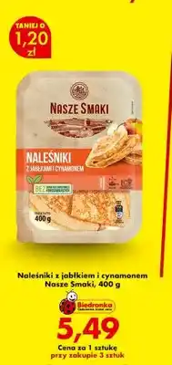 Biedronka Naleśniki z jabłkiem i cynamonem Nasze Smaki oferta