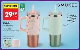 Biedronka Kubek ze słomką ze stali nierdzewnej 900 ml Smukee oferta
