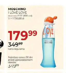 Jawa Drogerie Woda toaletowa Moschino I Love oferta