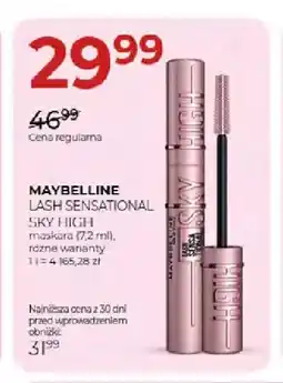 Jawa Drogerie Maskara Lash Sensational Sky High Maybelline oferta