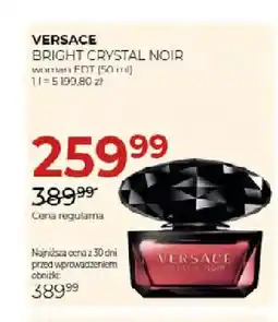 Jawa Drogerie Woda toaletowa Versace Bright Crystal Noir oferta