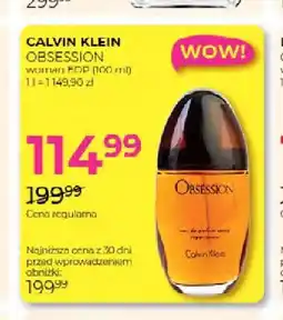 Jawa Drogerie Woda perfumowana Calvin Klein Obsession oferta